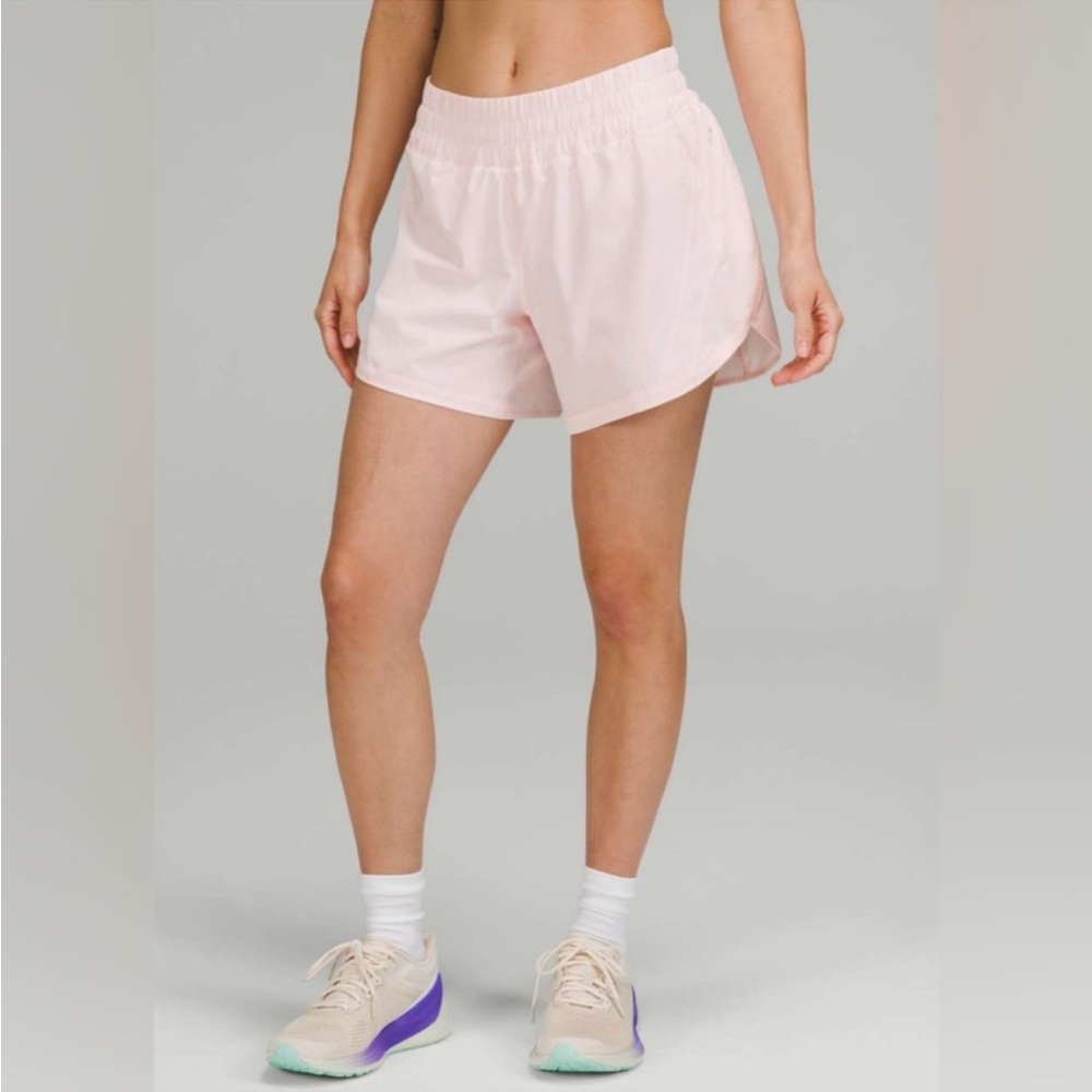 Lululemon Track That MR Short 5” lined NWT $68 strawberry milkshake pink 2 XXS